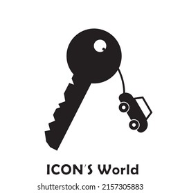 Car key icon. Vector illustration eps10.