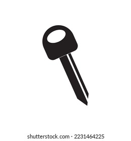 icono de la llave del coche, diseño sencillo de ilustración vectorial.