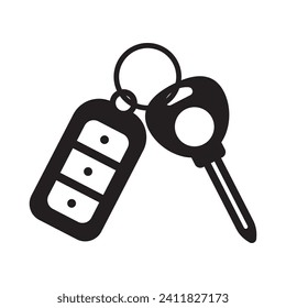 car key icon vector illustration logo design