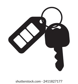 car key icon vector illustration logo design