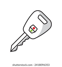 car key icon vector illustration logo design