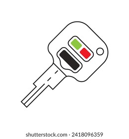 car key icon vector illustration logo design