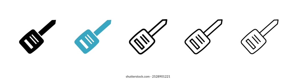 Autoschlüssel-Symbol, Vektorgrafik-Set