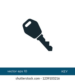 car key icon vector logo template