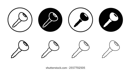 Car key icon vector logo collection set