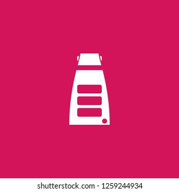 car key icon vector. car key sign on pink background. car key icon for web and app