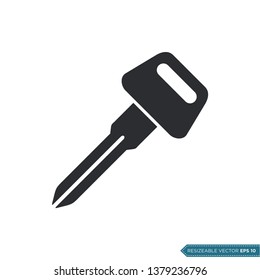 Car Key Icon Vector Template