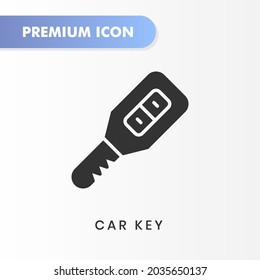 car key icon for your website design, logo, app, UI. Vector graphics illustration and editable stroke. car key icon glyph design.