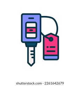 car key icon for your website, mobile, presentation, and logo design.