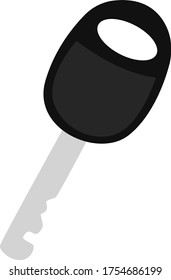 Clave del coche, ilustración, vector sobre fondo blanco