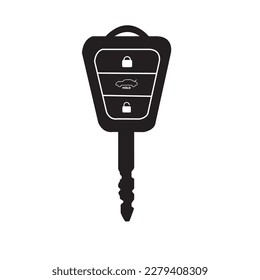 car key, isolated icon on white background, auto service, repair, car detail
