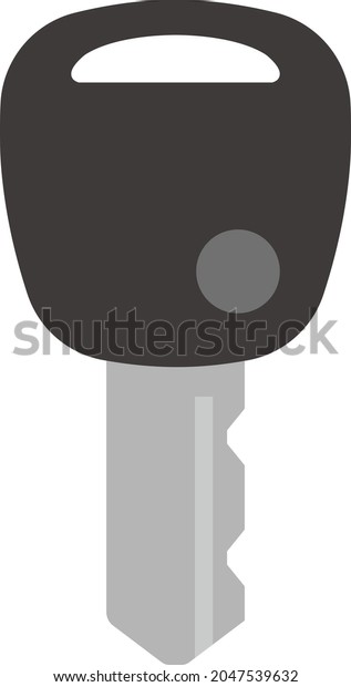 Car key isolated vector\
illustration.