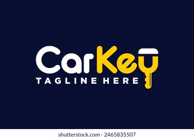 Car key lettering logo, letter Y symbol