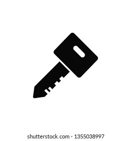 Car, key, lock, icon, flat. Element of security for mobile concept and web apps illustration. Thin flat icon for website design and development, app. Vector icon