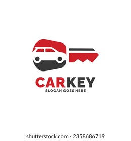 Car key logo design vector illustration