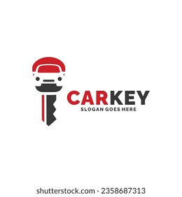 Car key logo design vector illustration