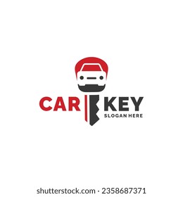 Car key logo design vector illustration