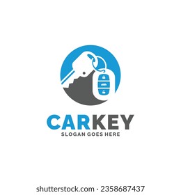 Car key logo design vector illustration