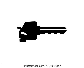 Car Key Logo Template, Symbol, Icon