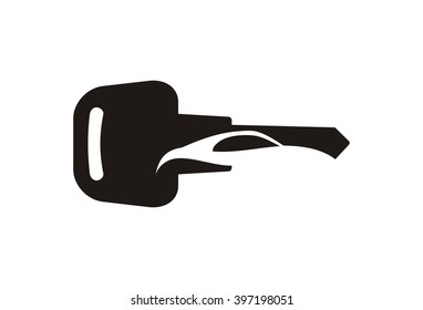 Car Key Logo Vector