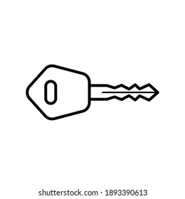 Car key, Motorcycle key, Simple design, Outline style icon