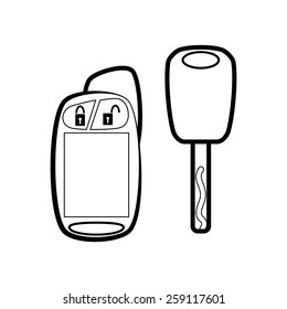 Car key with remote