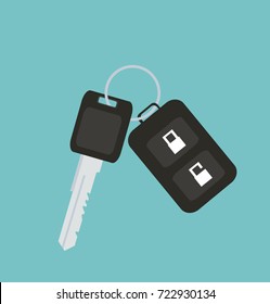 Car key with remote control car