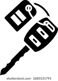 Autoschlüssel und Fernbedienungssymbol