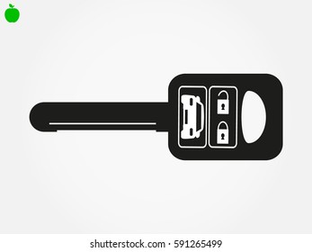 car key, remote control, icon, vector illustration eps10