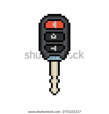 CAR KEY REMOTE PIXEL ART