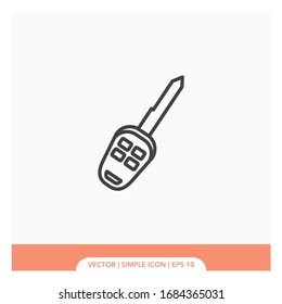 Car key and remote symbol Icon Vector Illustration