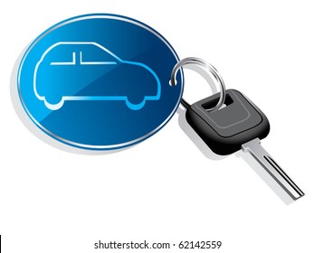 Car Key Ring Vector