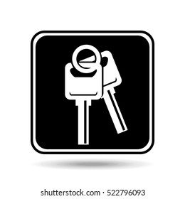 car key sign graphic vector illustration eps 10