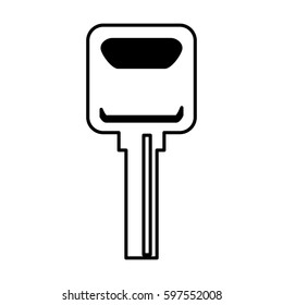 car key silhouette icon vector illustration design