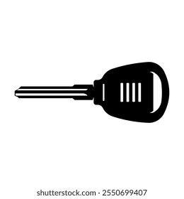 Car Key Silhouette Vector Icon Illustration Logo