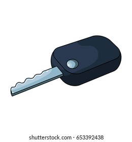 Car key.Car single icon in cartoon style vector symbol stock illustration web.