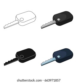 Car key.Car single icon in cartoon style vector symbol stock illustration web.