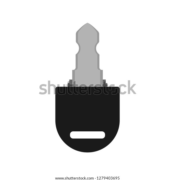Car key transport safety symbol vector icon.\
Vehicle lock insurance door\
driver