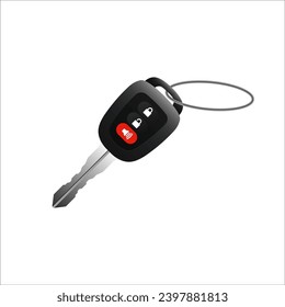 Car key vector. Automotive key vector. Car Key lock vector.