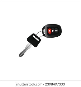 Car key vector. Automotive key vector. Car Key lock vector.