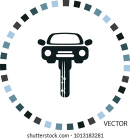 Car key, vector icon