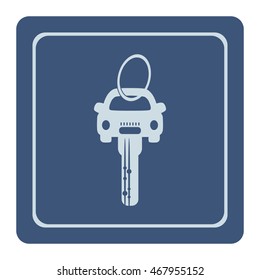 Car key, vector icon