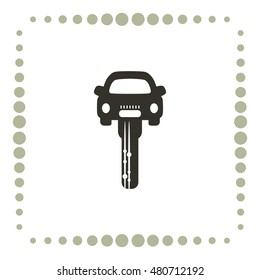 Car key, vector icon