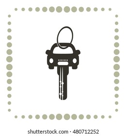 Car key, vector icon