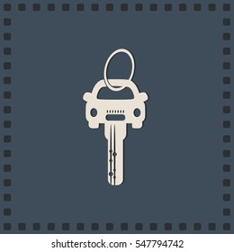 Car key, vector icon
