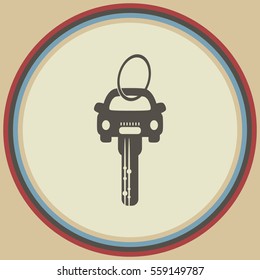 Car key, vector icon