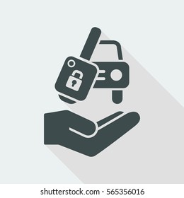 Car Key - Vector Icon