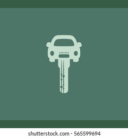 Car key, vector icon