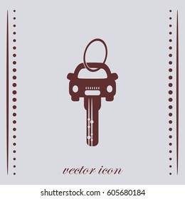 Car key, vector icon