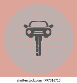 Car key, vector icon